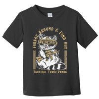 Forage Around & Find Out Tactical Trash Panda Toddler T-Shirt