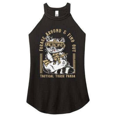 Forage Around & Find Out Tactical Trash Panda Women's Perfect Tri Rocker Tank