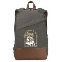 Forage Around & Find Out Tactical Trash Panda Cotton Canvas Backpack