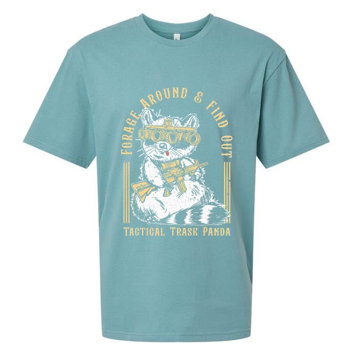 Forage Around & Find Out Tactical Trash Panda Sueded Cloud Jersey T-Shirt
