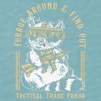 Forage Around & Find Out Tactical Trash Panda Sueded Cloud Jersey T-Shirt