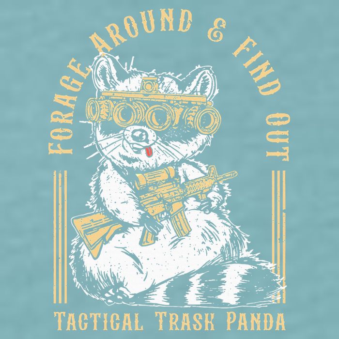 Forage Around & Find Out Tactical Trash Panda Sueded Cloud Jersey T-Shirt