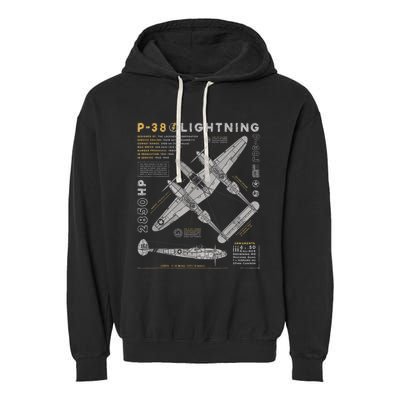 Fighter Aircraft Garment-Dyed Fleece Hoodie