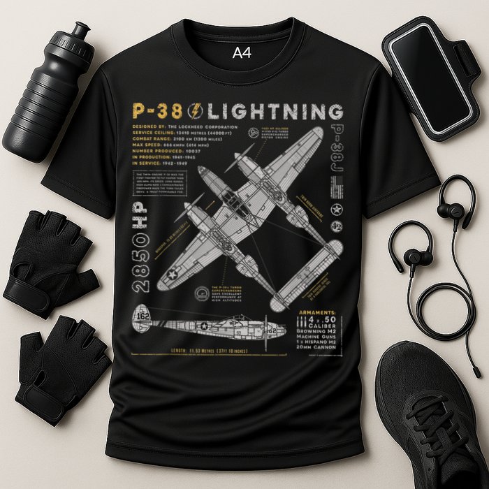 Fighter Aircraft Cooling Performance Crew T-Shirt