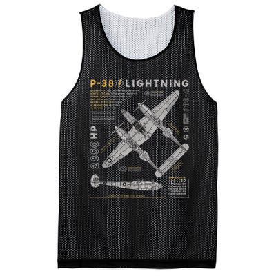 Fighter Aircraft Mesh Reversible Basketball Jersey Tank