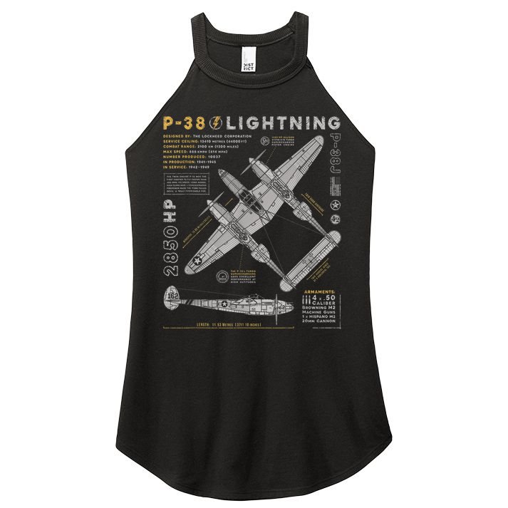 Fighter Aircraft Women's Perfect Tri Rocker Tank