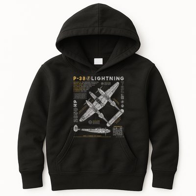 Fighter Aircraft Kids Hoodie