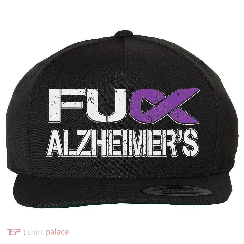 Fuck Alzheimer's Fuck Dementia Alzheimer Support Awareness Wool Snapback Cap