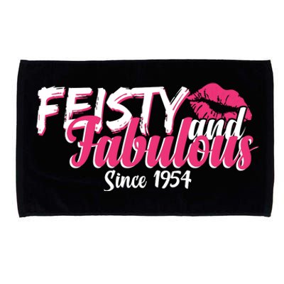 Feisty And Fabulous Since 1954 70th Birthday Microfiber Hand Towel