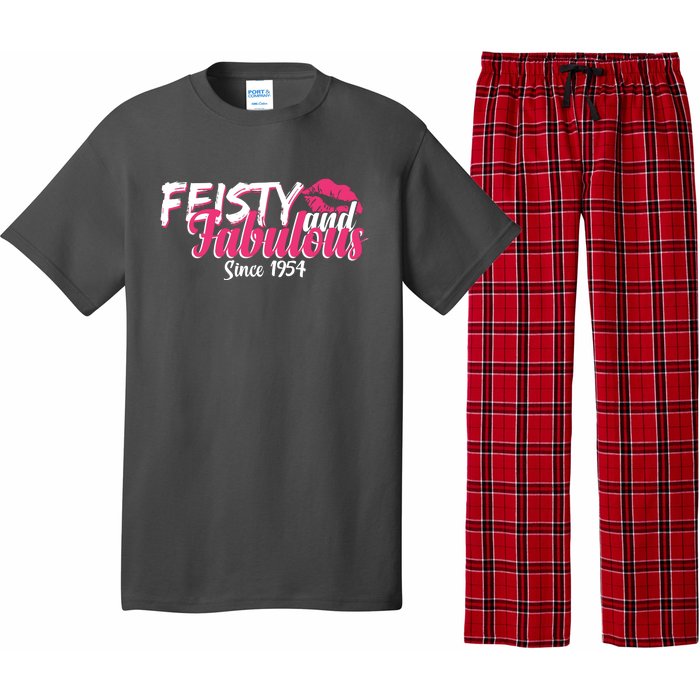 Feisty And Fabulous Since 1954 70th Birthday Pajama Set