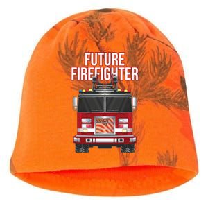 Future American Firefighter Boy Fire Department Truck Kati - Camo Knit Beanie