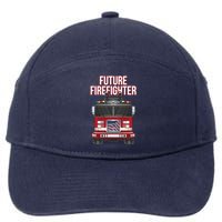 Future American Firefighter Boy Fire Department Truck 7-Panel Snapback Hat