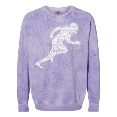 Football American Football Boy Colorblast Crewneck Sweatshirt