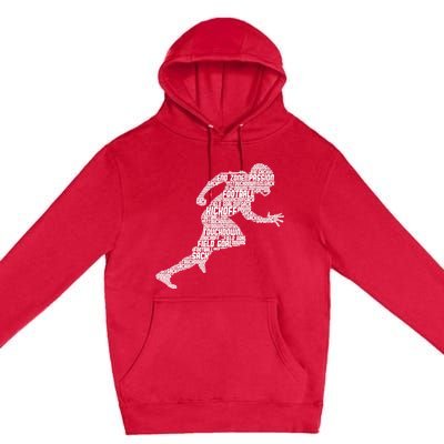 Football American Football Boy Premium Pullover Hoodie