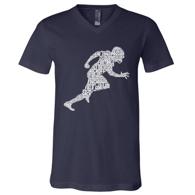 Football American Football Boy V-Neck T-Shirt