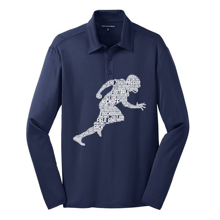 Football American Football Boy Silk Touch Performance Long Sleeve Polo