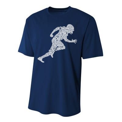 Football American Football Boy Performance Sprint T-Shirt