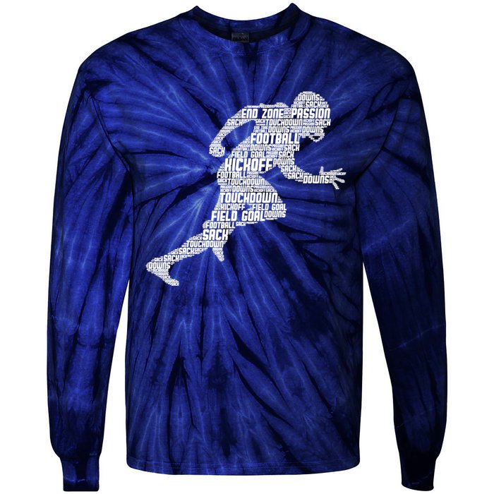 Football American Football Boy Tie-Dye Long Sleeve Shirt