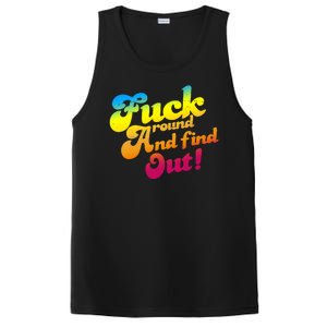 Fuck Around Find Out Funny Colorful PosiCharge Competitor Tank