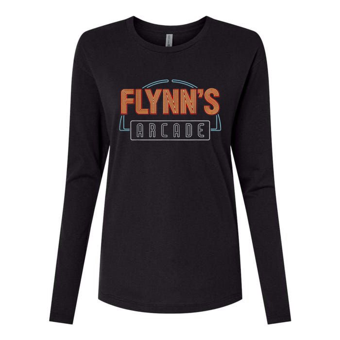 FLYNN'S ARCADE Womens Cotton Relaxed Long Sleeve T-Shirt