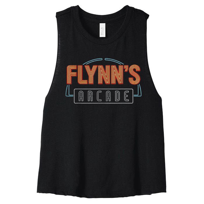 FLYNN'S ARCADE Women's Racerback Cropped Tank