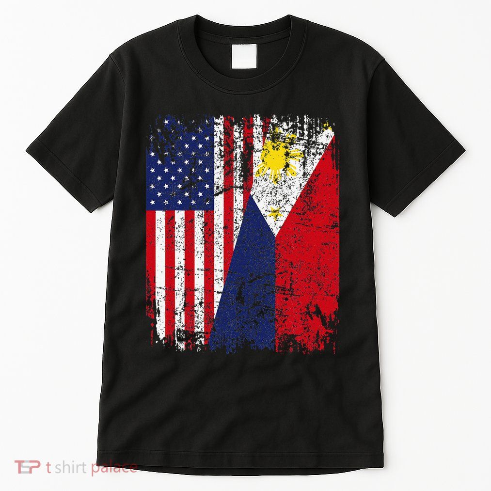 Filipino American Flag Usa Philippines Flag Tall T-Shirt