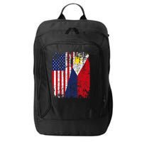 Filipino American Flag Usa Philippines Flag City Backpack