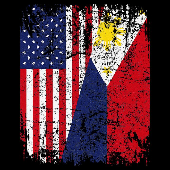 Filipino American Flag Usa Philippines Flag City Backpack