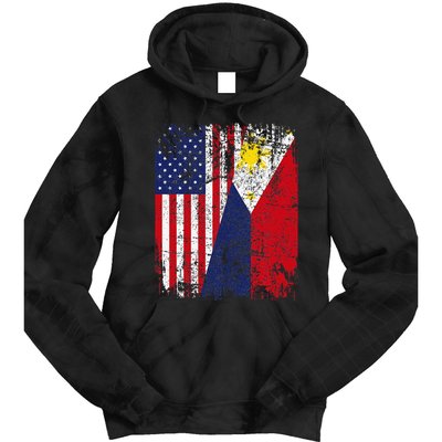 Filipino American Flag Usa Philippines Flag Tie Dye Hoodie