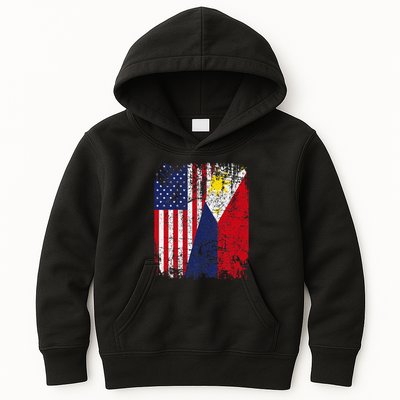 Filipino American Flag Usa Philippines Flag Kids Hoodie