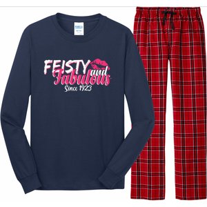 Feisty And Fabulous Since 1923 100th Birthday Long Sleeve Pajama Set