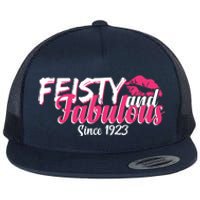 Feisty And Fabulous Since 1923 100th Birthday Flat Bill Trucker Hat