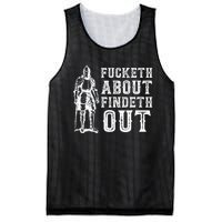 Fucketh About Findeth Out Funny Sarcasm Quote Mesh Reversible Basketball Jersey Tank