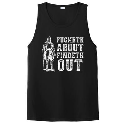 Fucketh About Findeth Out Funny Sarcasm Quote PosiCharge Competitor Tank