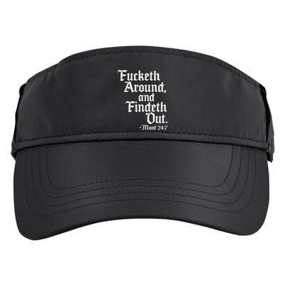 Fucketh Around Fuck Around Find Out Old English Verse Adult Drive Performance Visor