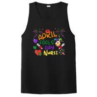 Funny April Fool's Day For Nurse Colorful PosiCharge Competitor Tank