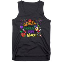 Funny April Fool's Day For Nurse Colorful Tank Top