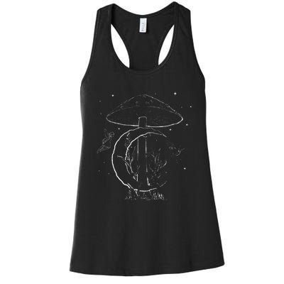 Fairycore Aesthetic Fairy Core Grunge Mushroom Moon Fairies Women's Racerback Tank