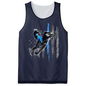 Funny American Flag Snowmobile Snowmobile Riding Gift Mesh Reversible Basketball Jersey Tank