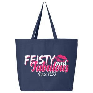 Feisty And Fabulous Since 1933 90th Birthday 25L Jumbo Tote