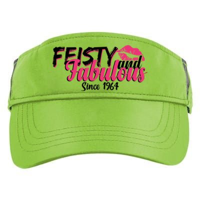 Feisty And Fabulous Since 1964 60th Birthday Adult Drive Performance Visor