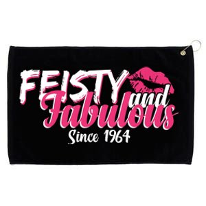 Feisty And Fabulous Since 1964 60th Birthday Grommeted Golf Towel