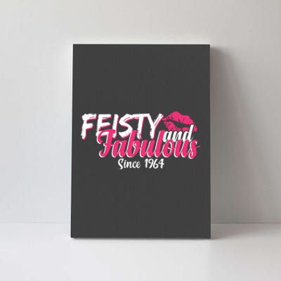 Feisty And Fabulous Since 1964 60th Birthday Canvas