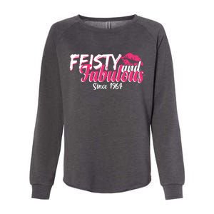 Feisty And Fabulous Since 1964 60th Birthday Womens California Wash Sweatshirt