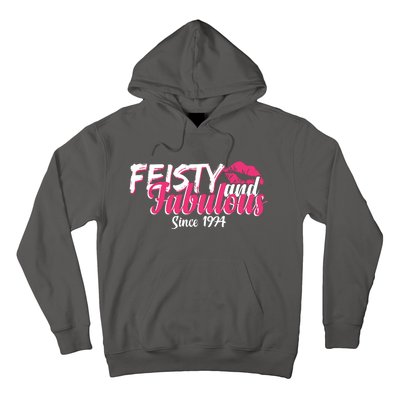 Feisty And Fabulous Since 1974 50th Birthday Hoodie