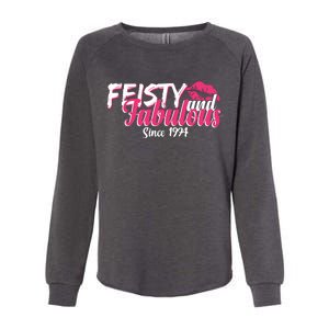 Feisty And Fabulous Since 1974 50th Birthday Womens California Wash Sweatshirt