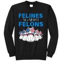 Felines Against Felons Donald Trump 2024 Cat Sweatshirt