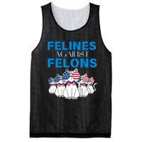 Felines Against Felons Donald Trump 2024 Cat Mesh Reversible Basketball Jersey Tank