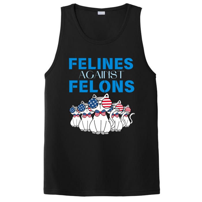 Felines Against Felons Donald Trump 2024 Cat PosiCharge Competitor Tank