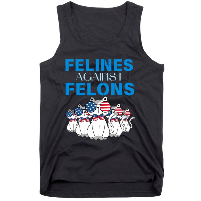 Felines Against Felons Donald Trump 2024 Cat Tank Top